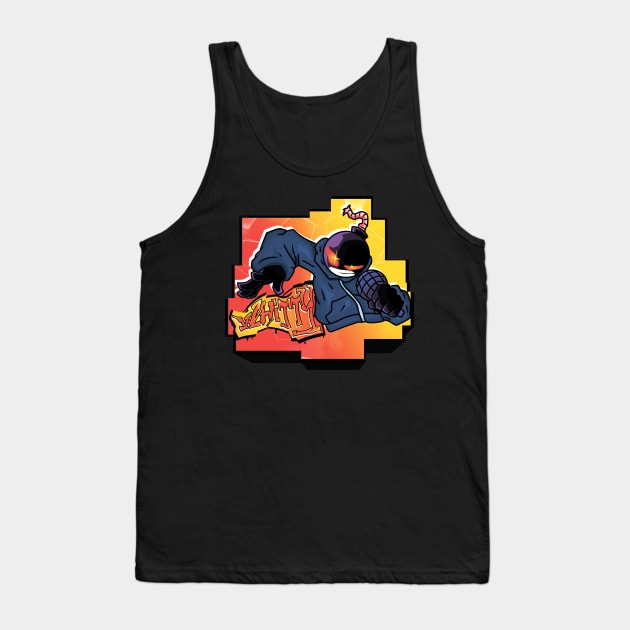 FNF whitty block graffiti art Tank Top by Renovich